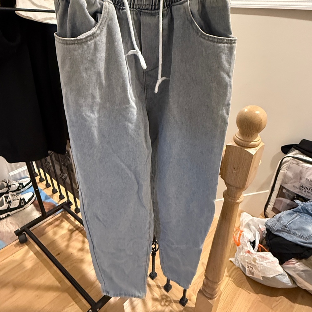 Light Blue Denim Joggers